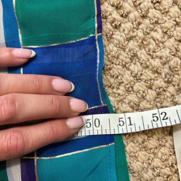 Ladies Vintage Gottex Brand Large Square Swim Cover Up Sarong - Picture 6 of 8